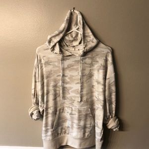 Soft Spun camo hoodie.